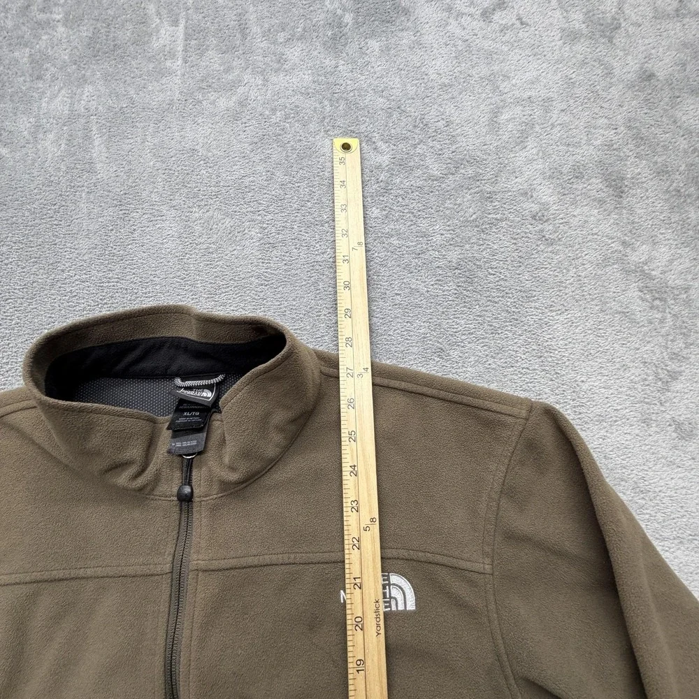 The‎ North Face Jacket Mens XL Brown Windwall Full Zip Lined Pockets Outdoor